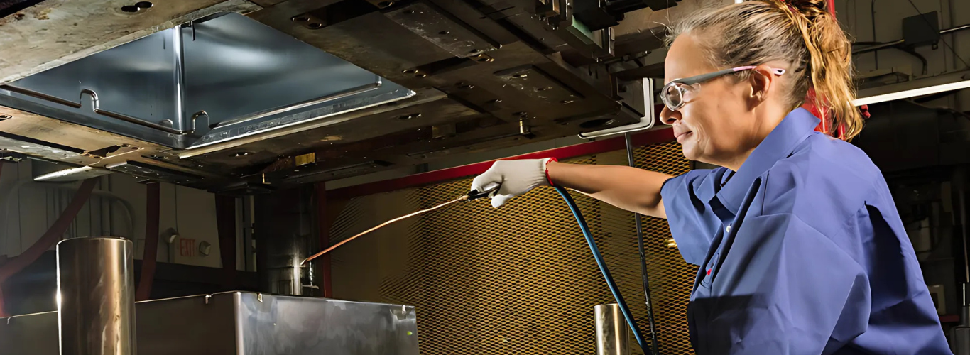 Employee welding enclosure