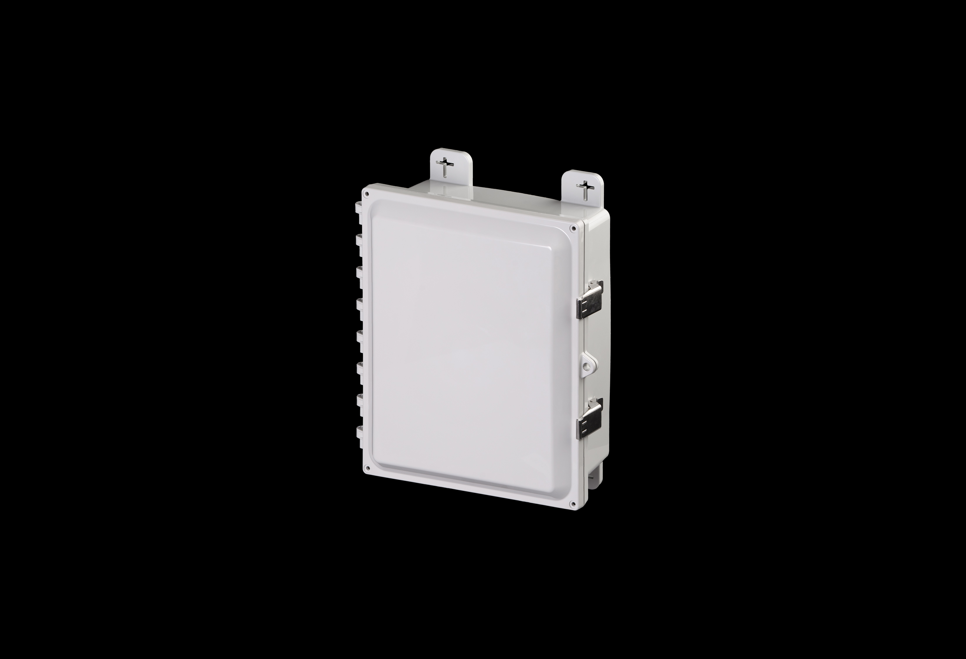 Polycarbonate Shallow Depth Enclosure 12 x 10 x 4 Inches Heartland with Stainless Steel Latches by AttaBox®