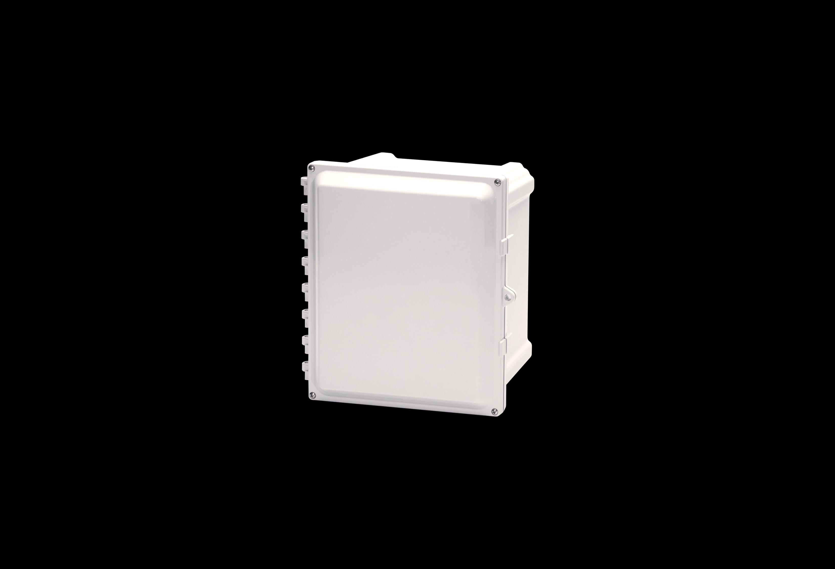 Polycarbonate Enclosure 10 x 8 x 4 Inches Heartland HW Opaque Screw Down Cover without Latches by AttaBox®