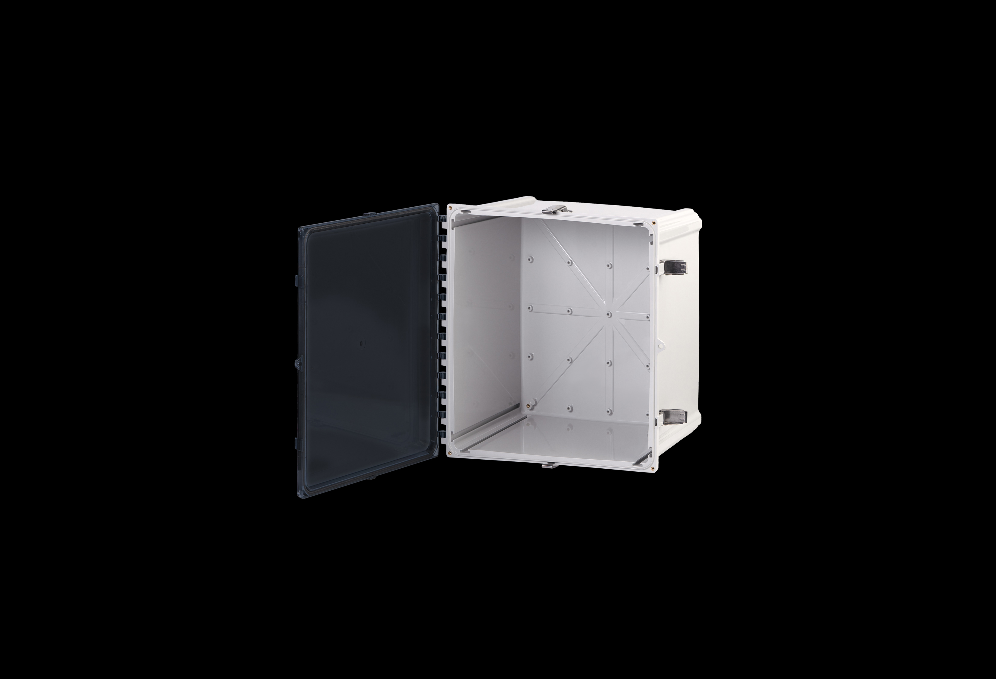 Polycarbonate Enclosure 18 x 16 x 10 Inches Heartland with Clear Cover with Stainless Steel Latches by AttaBox®