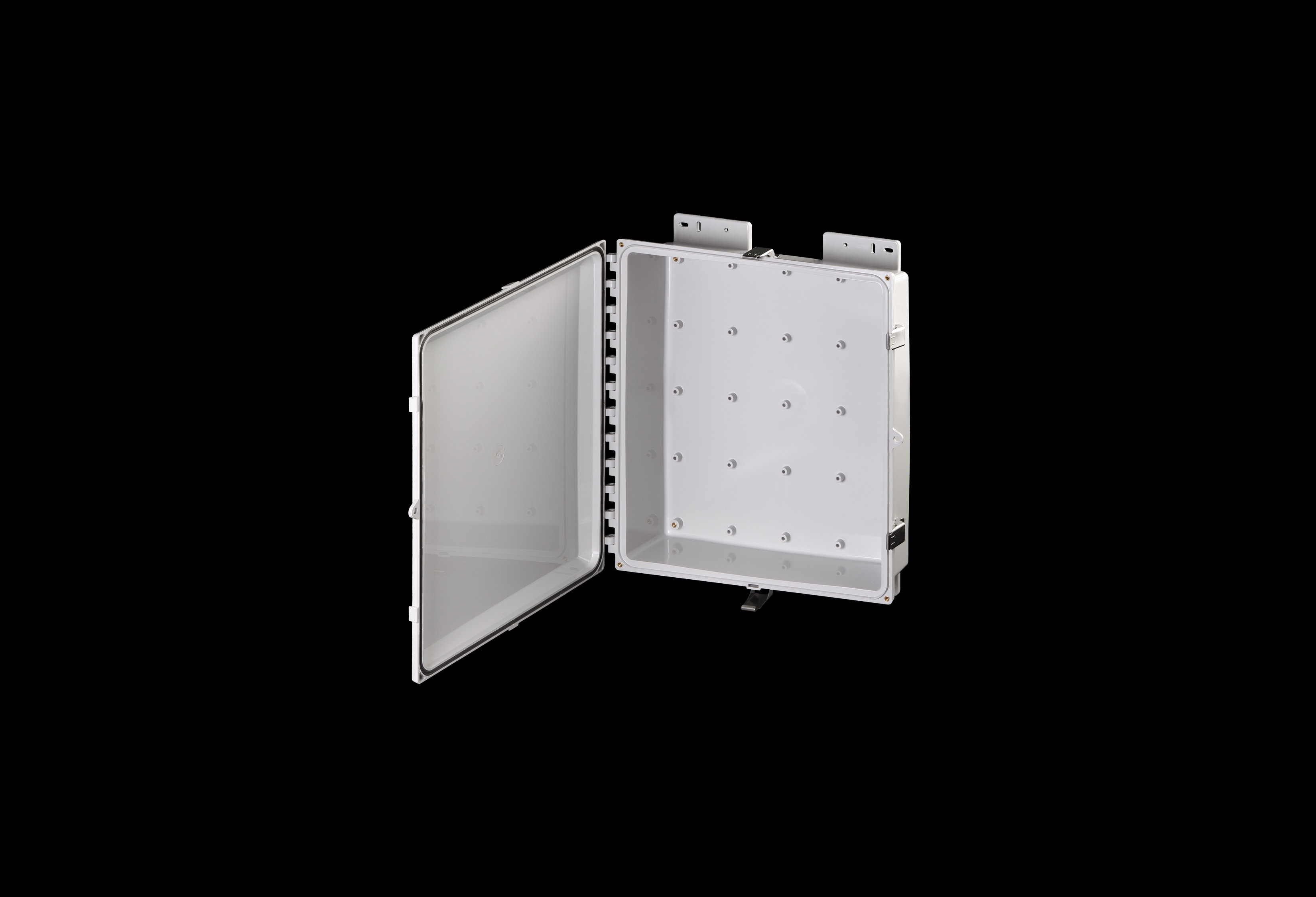 Polycarbonate Shallow Depth Enclosure 16 x 14 x 4 Inches Heartland with Stainless Steel Latches by AttaBox®