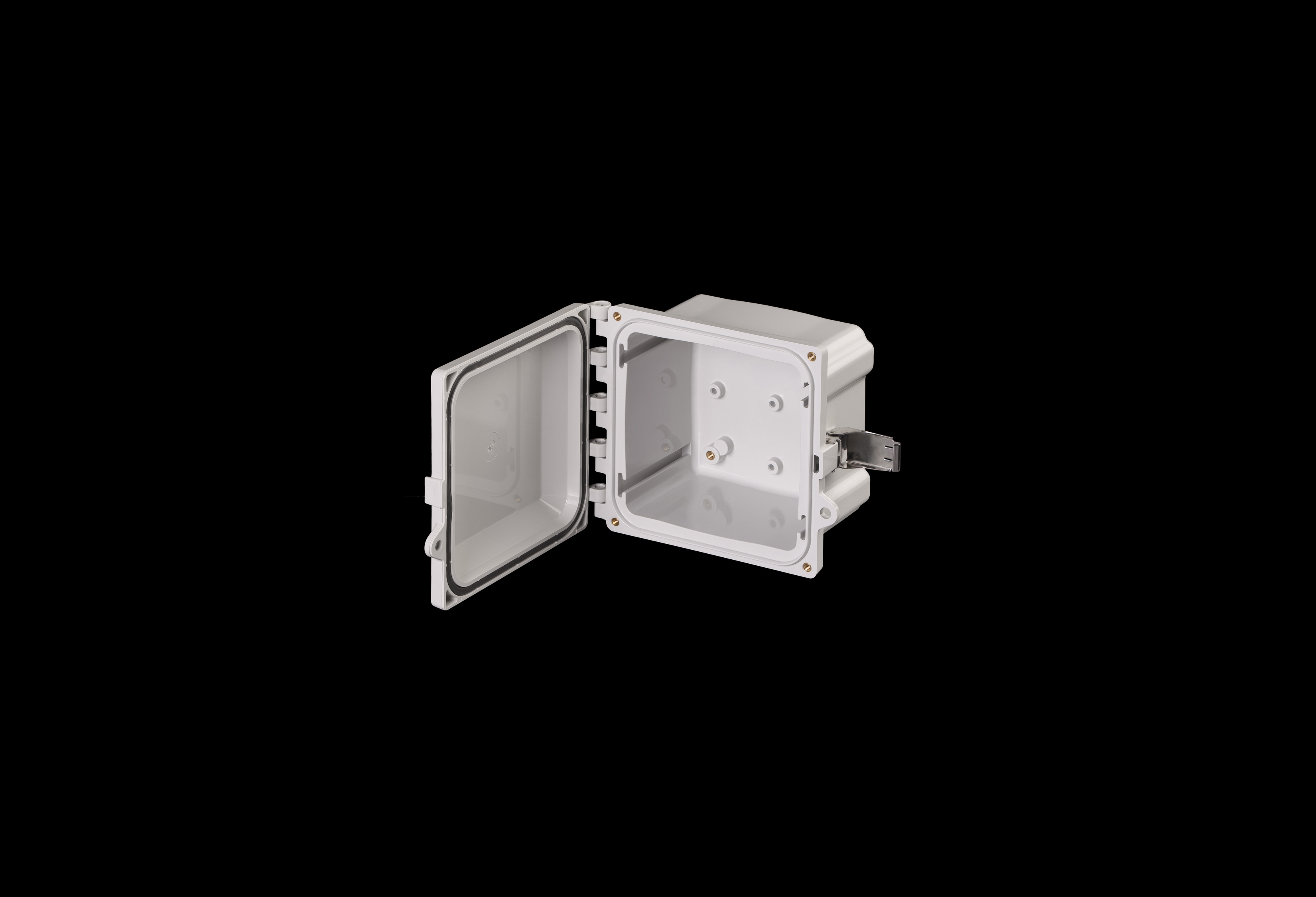 Polycarbonate Enclosure 6 x 6 x 4 Inches Heartland with Stainless Steel Latches  by AttaBox®