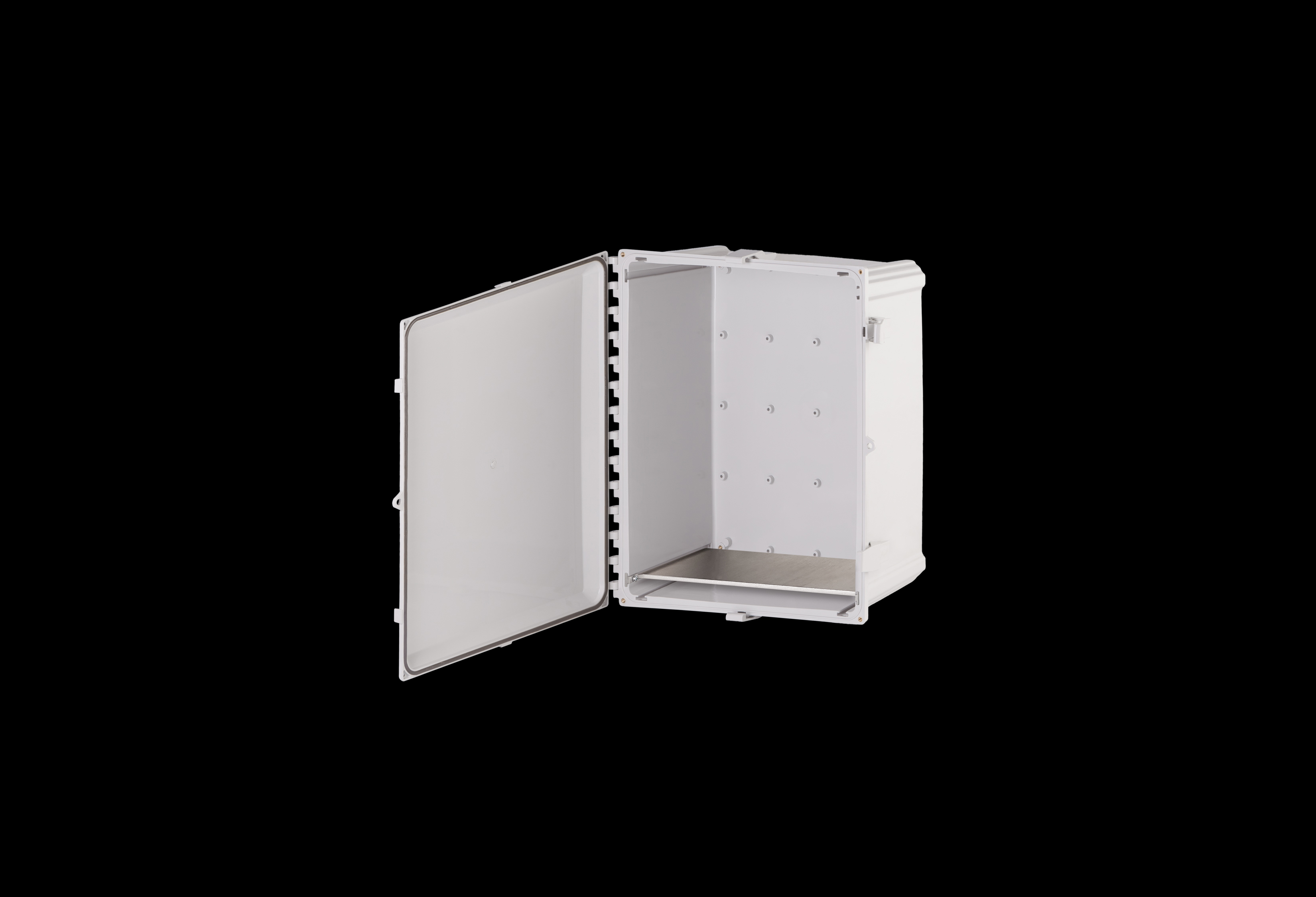 Polycarbonate Enclosure 18 x 16 x 10 Inches Heartland with Opaque Cover, Weight Distribution Shelf by AttaBox®