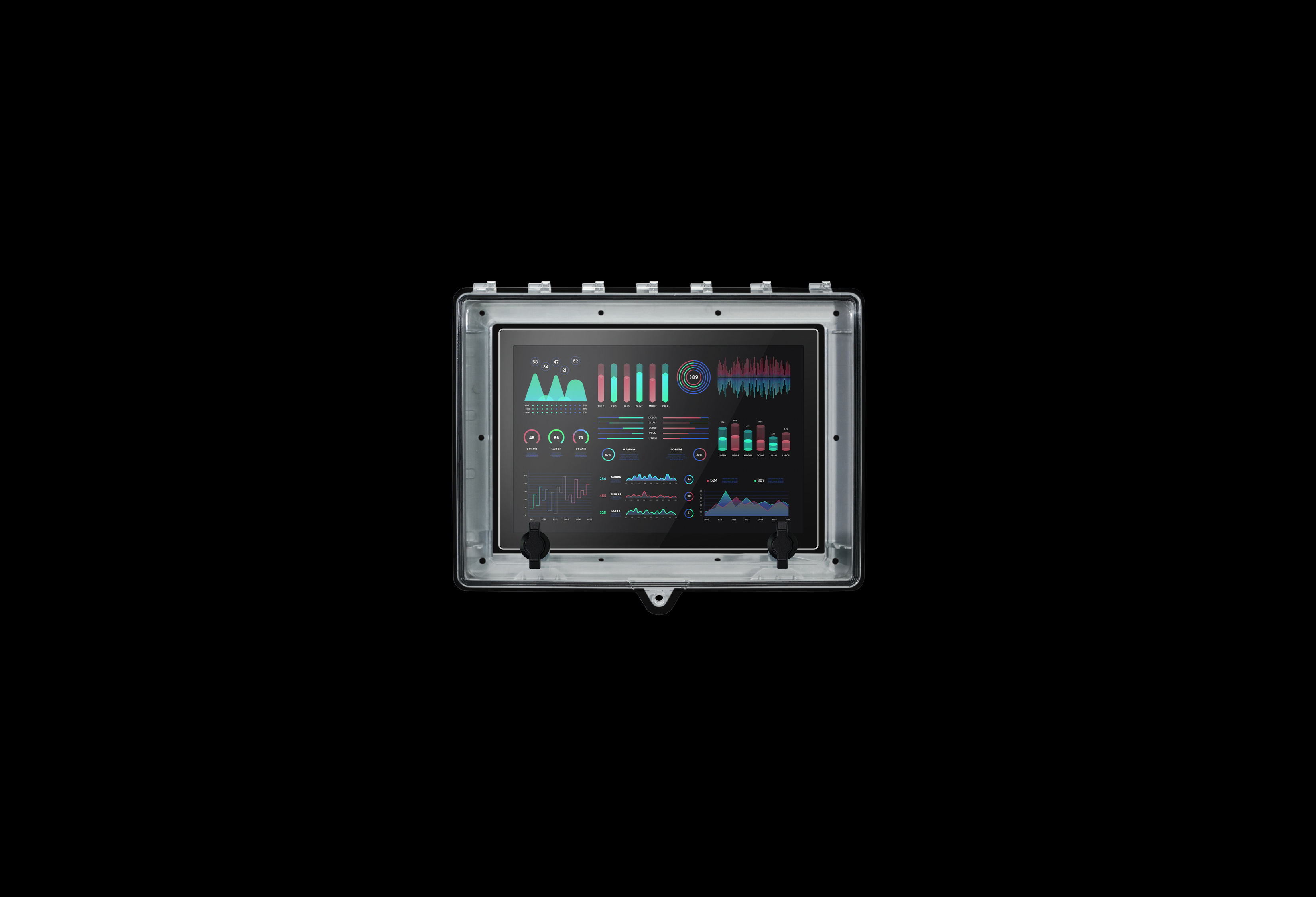 HMICVR1611C-F-Closed.jpg SolarShield HMI Cover 16 x 11 Inch Clear Cover by AttaBox®