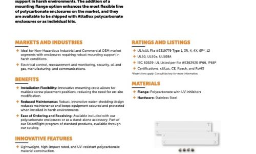 AttaBox™ PC Flange Brochure