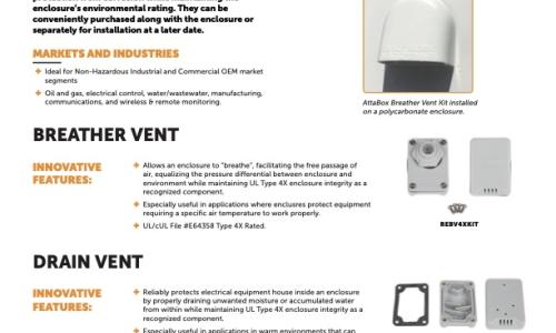 Non-Metallic Vents, Drains, and Accessories Brochure
